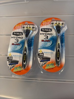 Schick Hydro 3 Blast Razor & 2 Cartridges NEW/Sealed Lot Of 2