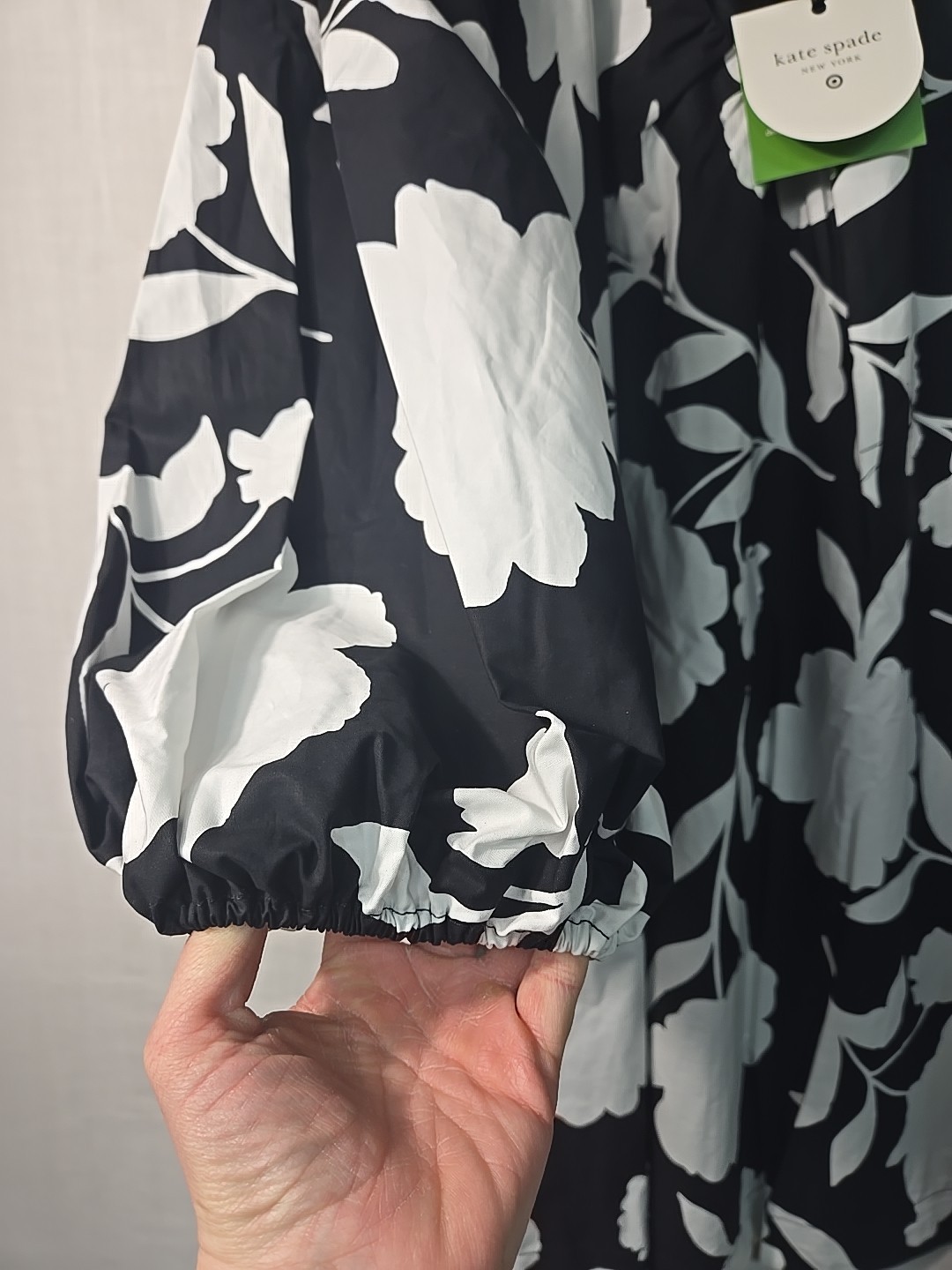 Kate Spade x Target Women's Classic Rose Mini Dress Black/White M NEW Lined thumbnail 2