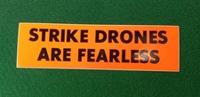 Vintage STRIKE DRONES ARE FEARLESS ● US Airforce Sticker