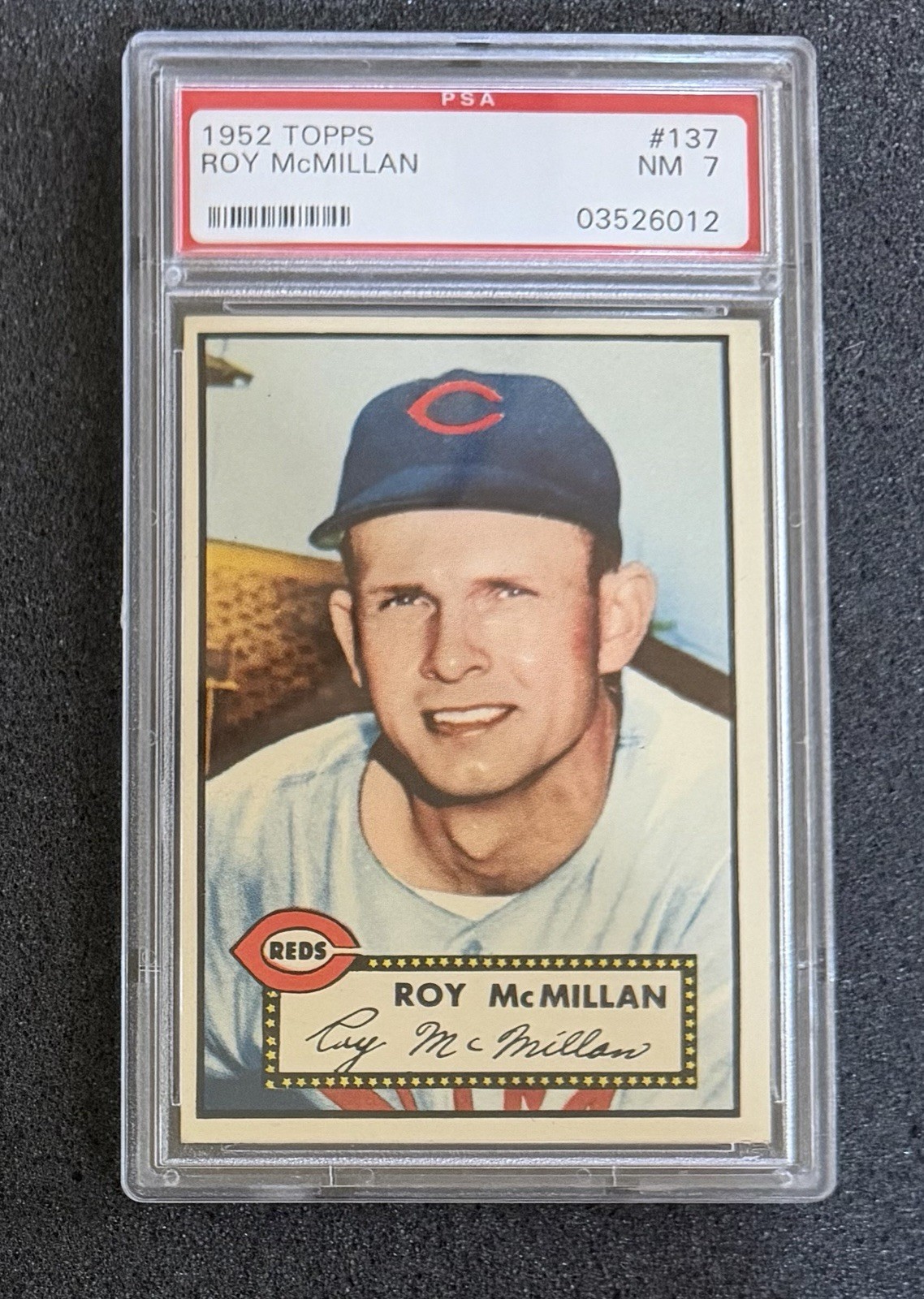1952 Topps - #137 Roy McMillan - PSA 7