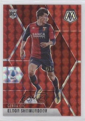 2020-21 Panini Mosaic Serie A Red Prizm Eldor Shomurodov #50 Rookie RC 0e4q