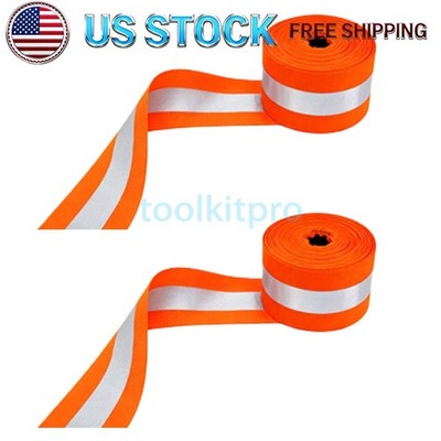 2''x66Ft 2Pk High Visibility Tape Sewable Reflective Tape, for Cycling Clothing
