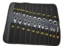 Spurtar TRW31222 22 Piece Ratchet Wrenches Set 1/4" To 3/8" 6-18mm Tool Kit