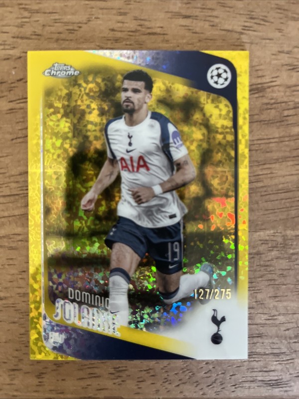 2025-26 Topps UEFA Club Competitions - Yellow Holo #144 Dominic Solanke #/275