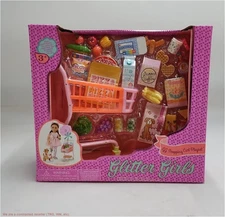 Glitter Girls Shopping Cart & Groceries Accessory Set for 14" Dolls: Play Foo...