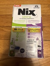 Nix Ultra Lice Treatment & Prevention Kit Hair Shampoo & Spray Exp: 07/26