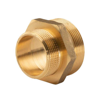"Messing Gewinde-Fitting Reduziernippel 1 1/2\"AG (Dn 40) - 2\"AG (Dn 50) - Schwere"