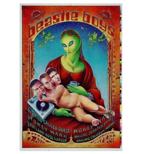 Beastie Boys Poster-Portland/Oakland. Tribe Called Quest. EMEK-Proof