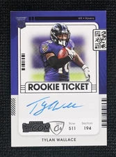 2021 Panini Contenders Rookie Ticket RPS Tylan Wallace #136 Rookie Auto RC
