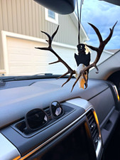 Elk Rack Antler Horns Antlers Hanging Ornament Car Rearview Mirror Decor