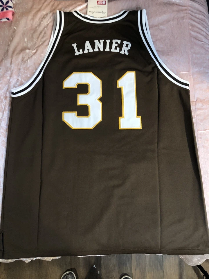 2XL JERSEY RETRO VINTAGE PARA HOMBRE ST. BONAVENTURE BOB LANIER (totalmente cosido) Foto 4 de 4