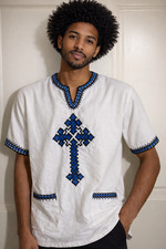 Eritrean/Ethiopian Habesha Traditional men' Shirt -Size- large