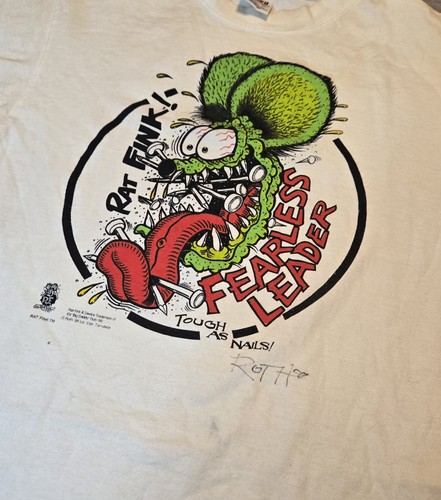 Vintage 1999 Frisco Party Ed Roth Autograph Rat Fink Fearless Leader T ...