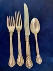 Gorham Chantilly sterling silver flatware, 6 sets,   24 pieces, no monogram