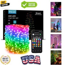 Smart Fairy Lights, 33ft 100 LED Color Changing Fairy Lights Work with Alexa/...