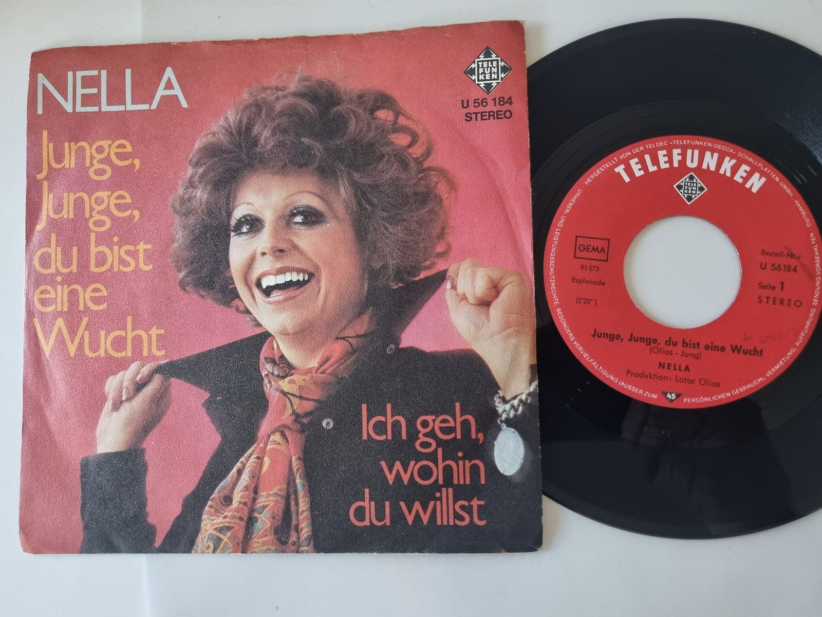 Nella - Junge, Junge, du bist eine Wucht 7'' Vinyl Germany