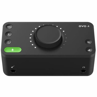 Audient EVO 4 USB Audio Interface 2in/2out Recording Smartgain Smart Touchpoints