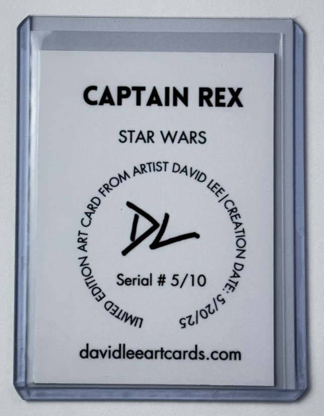 Captain Rex Limited Edition Artist Signed 