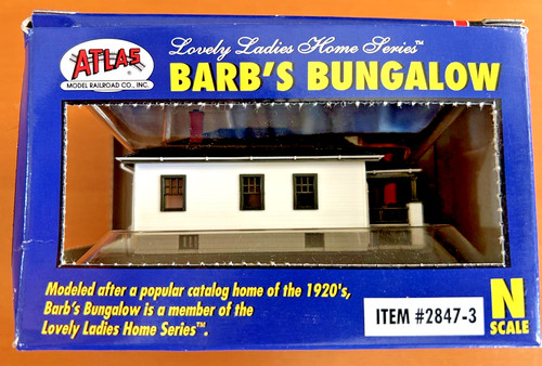 ATLAS MODEL RAILROAD Atlas 28473 N Bungalow Barb's Blanco y Negro Construido. | Condition: New