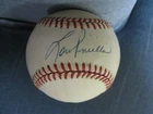 Lou Pinella sweetspot signed Rawlings ONL baseball with '76 Topps card