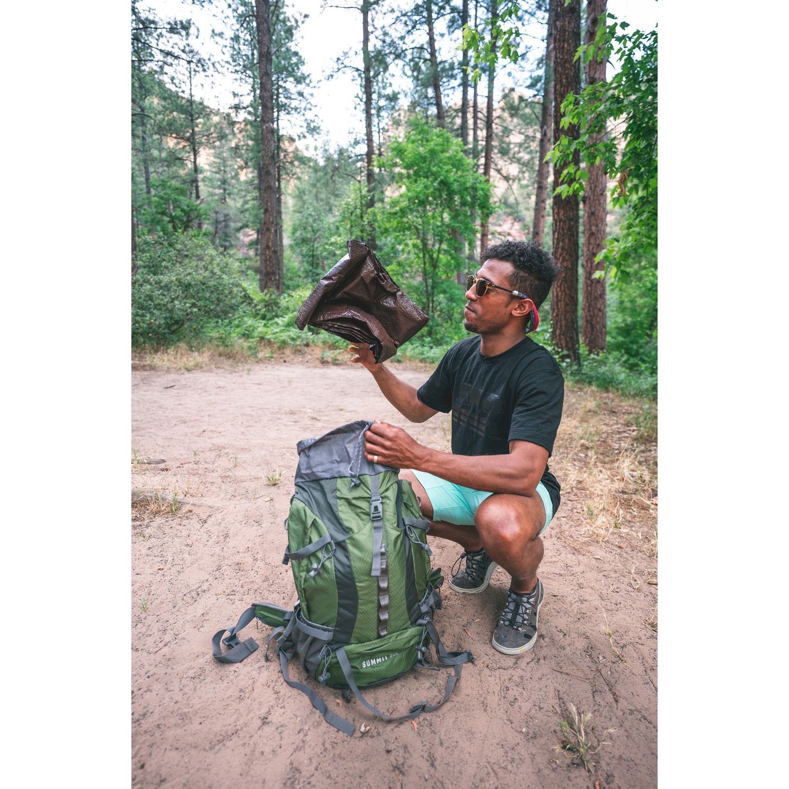 Stansport Light-Duty Rip-Stop Tarp 5' x 7' - Brown - 2 Pack