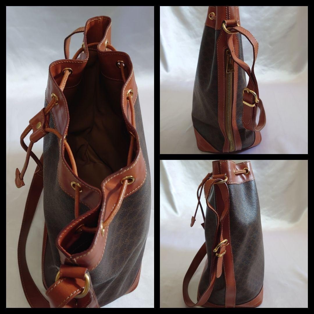 Mint Condition CELINE Macadam Pattern Drawstring … - image 6