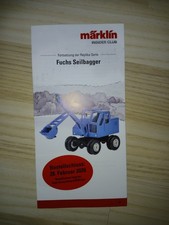 Märklin Prospekt Fuchs Seilbagger - Fortsetz...