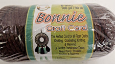 NEW Bonnie Macrame Craft Cord Large Roll - 6mm X 100yd - BROWN color