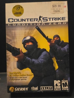 Counter-Strike Condition Zero PC CD-ROM Game Valve Sierra FPS Shooter Box