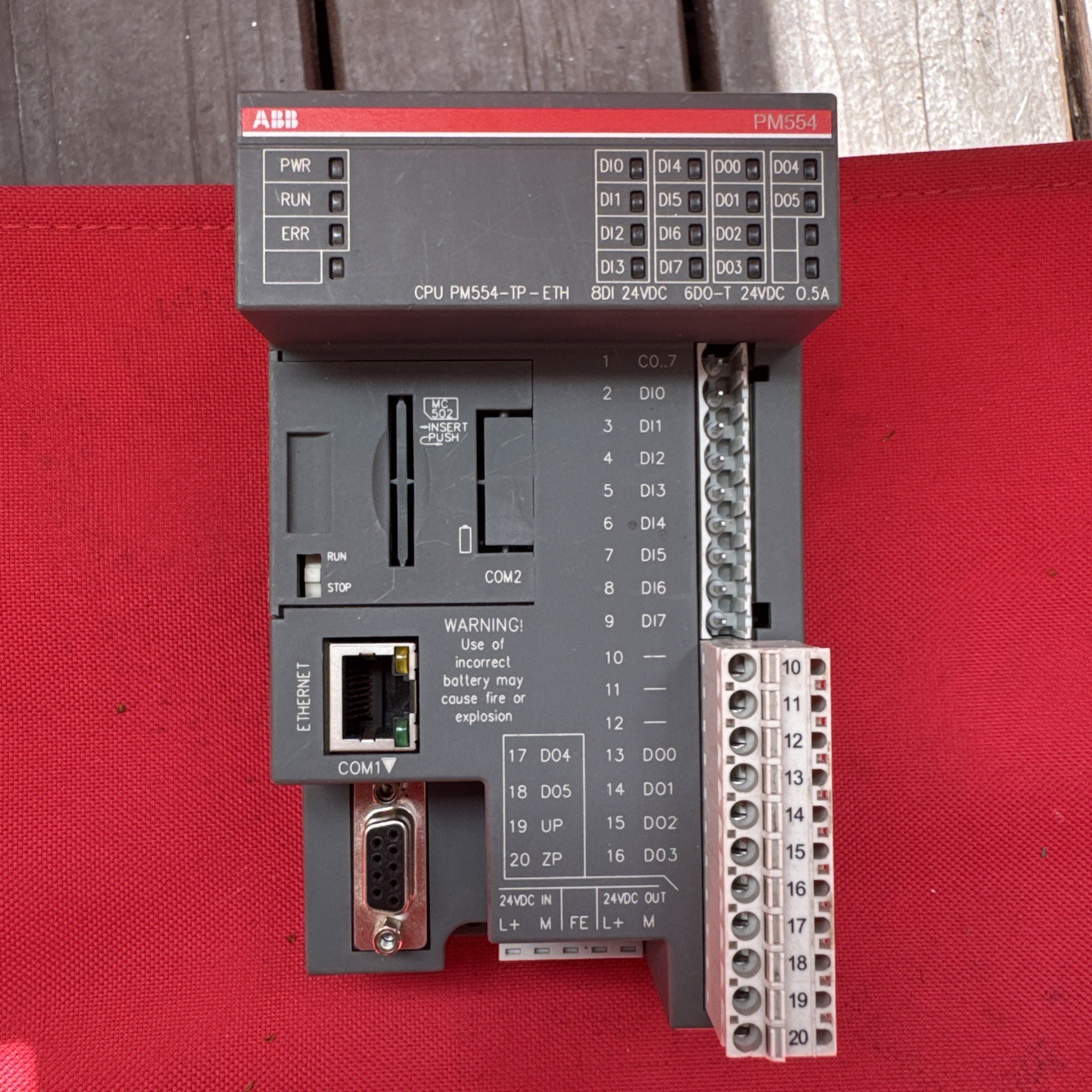 1pc Used Abb PM554-T-ETH A0 1TNE968900R0110 PLC module Tested Good OK