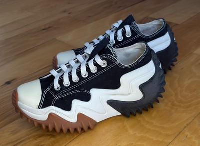 Converse Run Star Motion Low Top Platform Sneakers Black White Gum