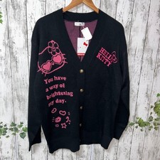Sanrio Hello Kitty Cardigan size M Long Sleeve Chest:79-87cm/31.1-34.25" Acrylic