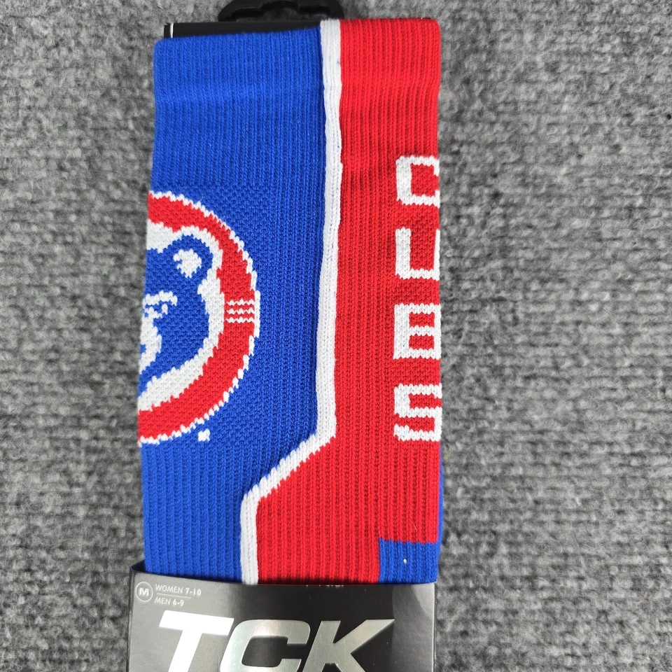 Calcetines Chicago Cubs TCK Crew Rojo Azul Blanco proDRI Control de Olores Hombres 6-9 Mujeres 7 Foto 3 de 4