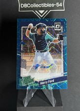 2023 Donruss Optic Harry Ford Teal Velocity Rated Prospect Auto 11/15 Seattle