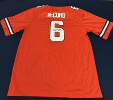 SYRACUSE ORANGE FOOTBALL- KYLE MCCORD AUTOGRAPHED BRAND NEW SPLIT GAME JERSEY!