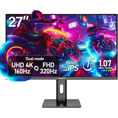 Gaming Monitor 27 Zoll 4K UHD 160Hz FHD 320Hz IPS mit Lautsprechern FreeSync
