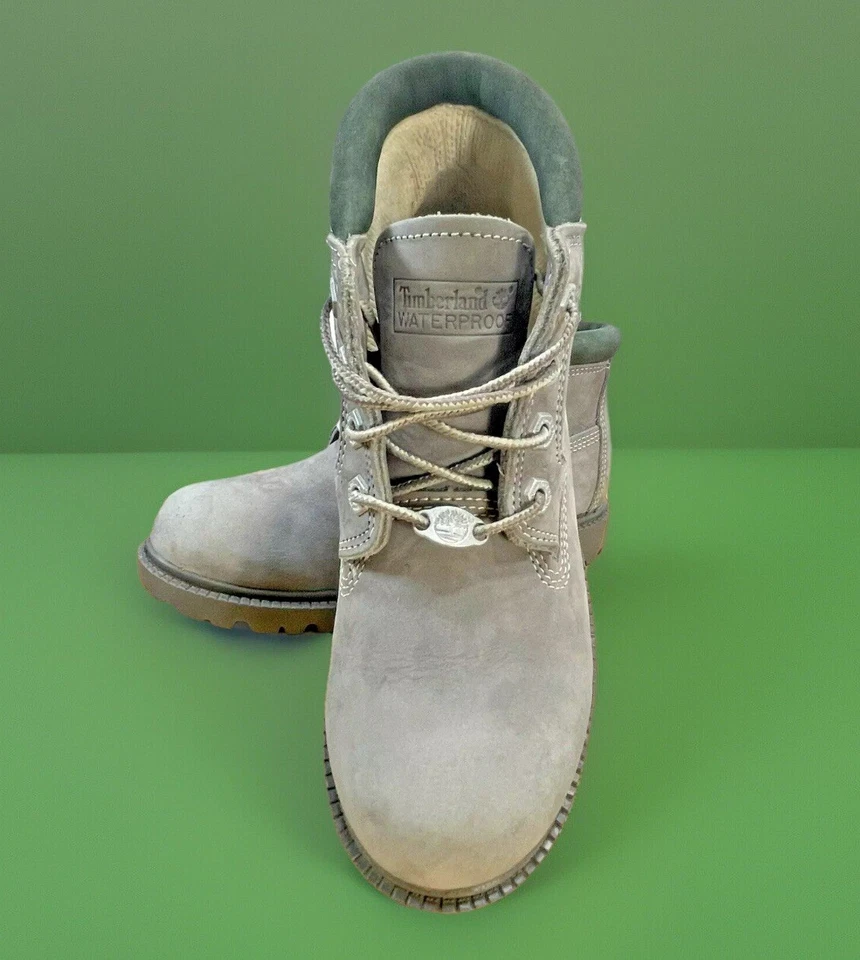 Timberland Nellie Women Waterproof Nubuck 6" Boots 22373 Green & Gray Size 6.5M - Image 2 of 4