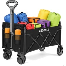 Stabiler Bollerwagen aus Metall - Leicht zu Falten und Portabel für den Alltag