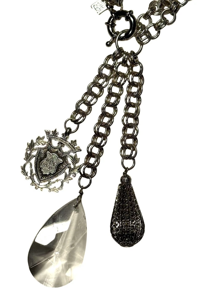 Maximal Art John Viento Colgante Dije Collar Tono Dorado Cadena Desgaste 2 Longitudes Foto 4 de 4