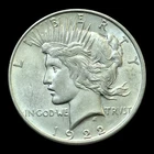 1922 D Liberty Peace One Morgan Dollar Silver Coin (C2)