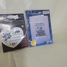 Lot of 2 Small Cross Stitch Kits - New