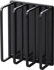 Yamazaki Magnete Coprivasca da Bagno Appendiabiti Nero L11 × P5 × H13cm Torre 3956