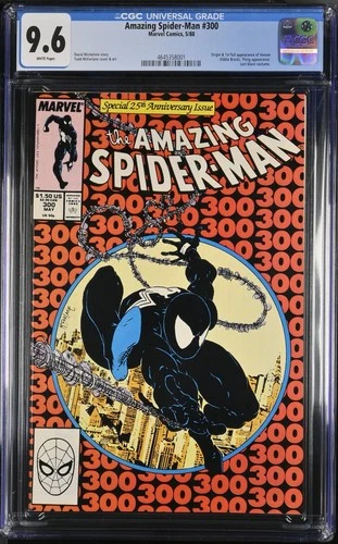 Amazing Spider-Man #300 CGC 9.6 Incredible Looking Book! 1st App of Venom 1988