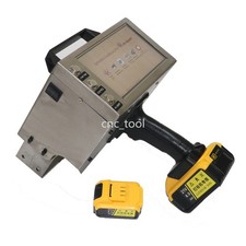 120 30MM Handheld VIN Code Dot Peen Marking Machine Metal Engraver w/2 Batteries