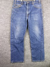 Vintage 90 s Levi s 550 Relaxed Tapered Leg Jeans Size 36 X 30 Made In canada