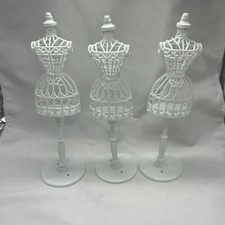 Doll Clothes Mannequins Set Of 3 Dress Forms Barbie Size Plastic Dollhouse 1:6