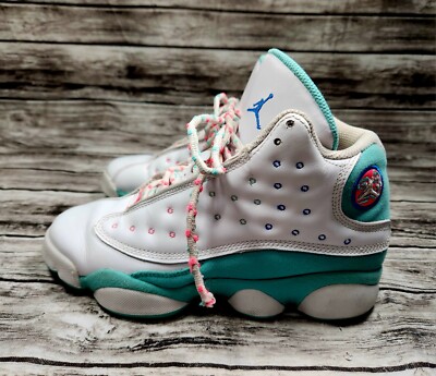 うさ3  Nike Air Jordan 13 Retro GS Soar Aurora Green White 439358