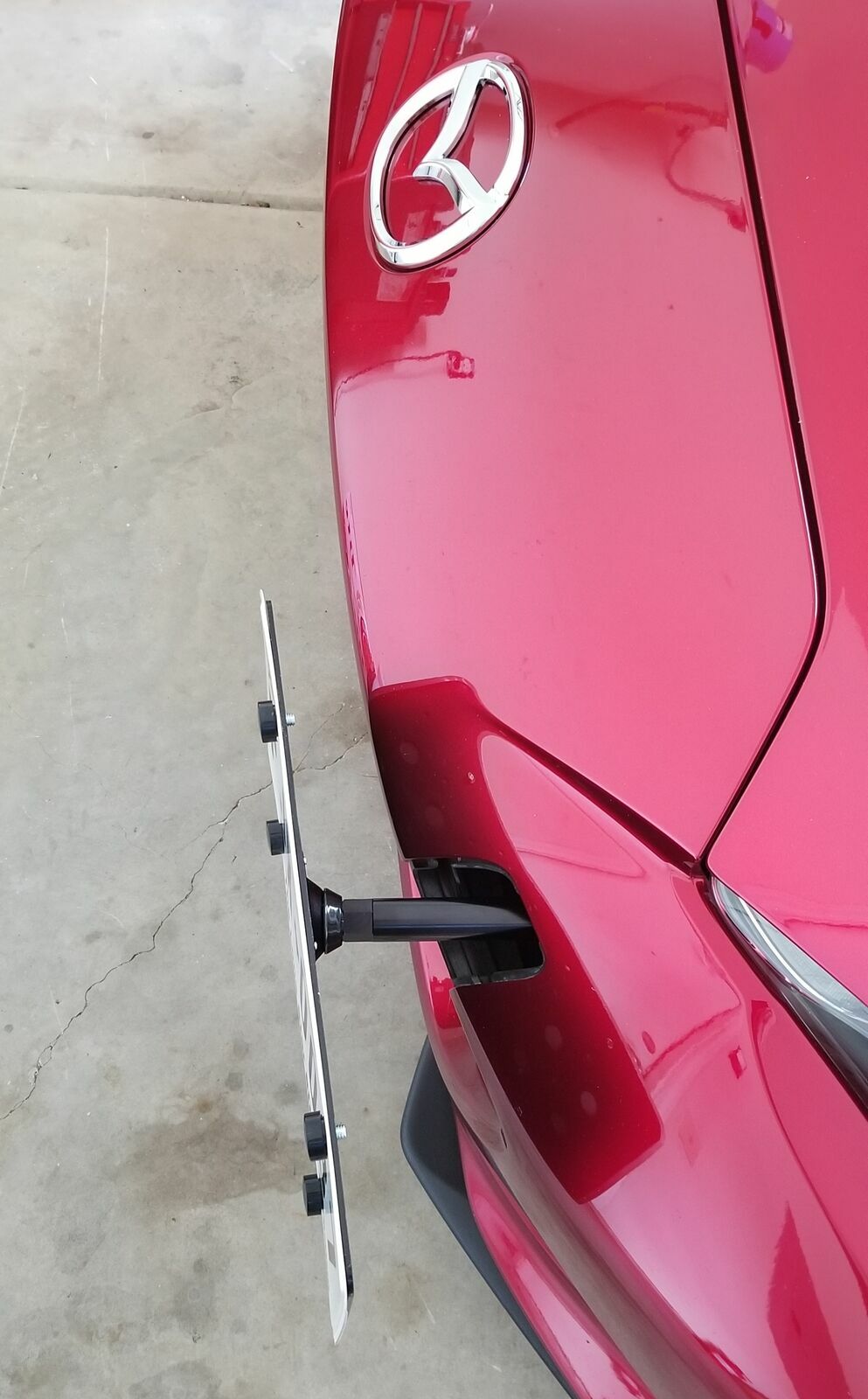 Bumper Tow Hook License Plate Mount Bracket For Mazda MX5 Miata 2016