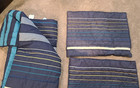 Pottery Barn Twin / Full Comforter Quilt & 2 Shams, Navy-Multi