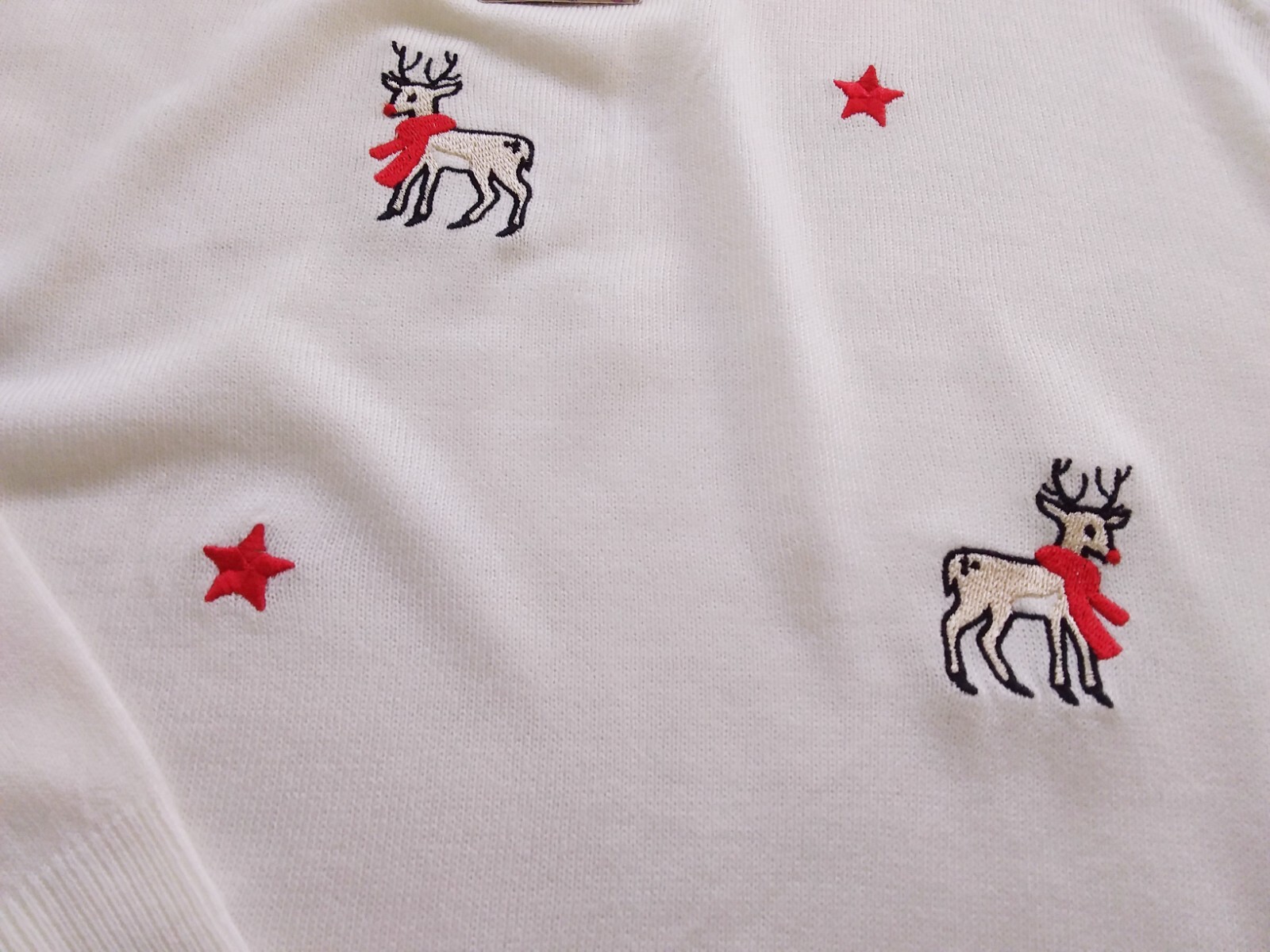 Ladies Cream christmas jumper with Reindeer. Size 20 TU BNWT eBay